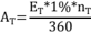 AT= ET*1%*nT 360