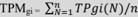 TPMgi = ∑ n TPgi(N)/n N=1
