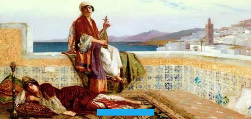 حيث أنه كان أقوى فنون الشعر. فامتازوا في وصف الطبيعة. إما الساكنة او المتحركة.وكان الشعراء الجاهلين يبدأون قصائدهم بالوصف.