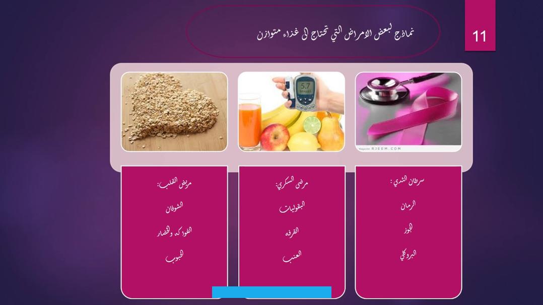كما تساعد علىنظافة الأسنان.إرشادات للحفاظ على الصحة البدنيّةالمشي اليومي؛ فالفرد الذي يمشي يومياً ولمدة تتراوح بين. 30-60 دقيقة تقل فرصة الإصابة لديه بالأمراض مثل السرطان.التأني وعدم السرعة أثناء القيام بالاعمال اليومية؛ لتفادي. التعرضلارتفاع ضغط الدم.الحرص علىتناول الفاكهةوالخضار بمعدل ثلاث حصص يومياً للحد من خطر الاصابة بالنوبات القلبية بنسبة.