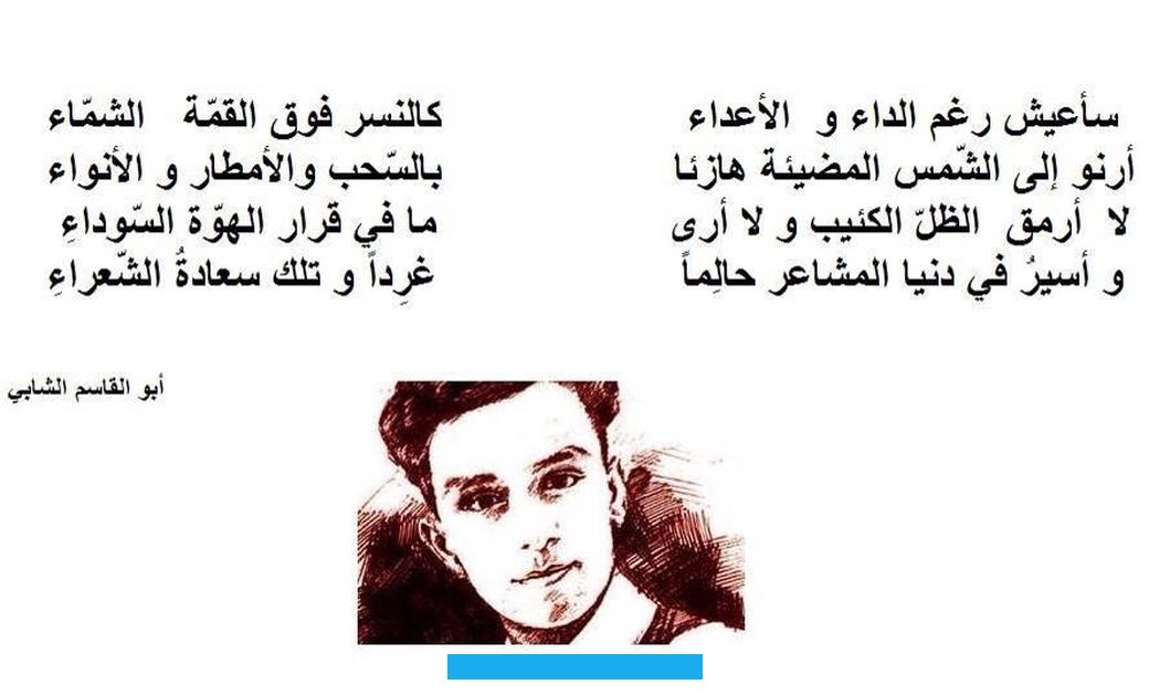 فلا جدوي لحياة يعيشها الإنسان مكبلا مسلوب الإرادة.الإشادة بقيم الحرية والعدالة واعتبارها شرطا من شروط الحياة الكريمة. بغيابها يستوي الوجود والعدم فلا وجود لحياة بلا حرية.-حفز الشعب على التضحية والفضال في سبيل استرداد الأوطان والذود عن. حماها من باب الإيمان بأن ما افتك عنوة لا يسترد إلا بقوة السلاح وقوة القلم.– إسقاط أقنعة المستعمر والكشف عن طبيعته وعن.