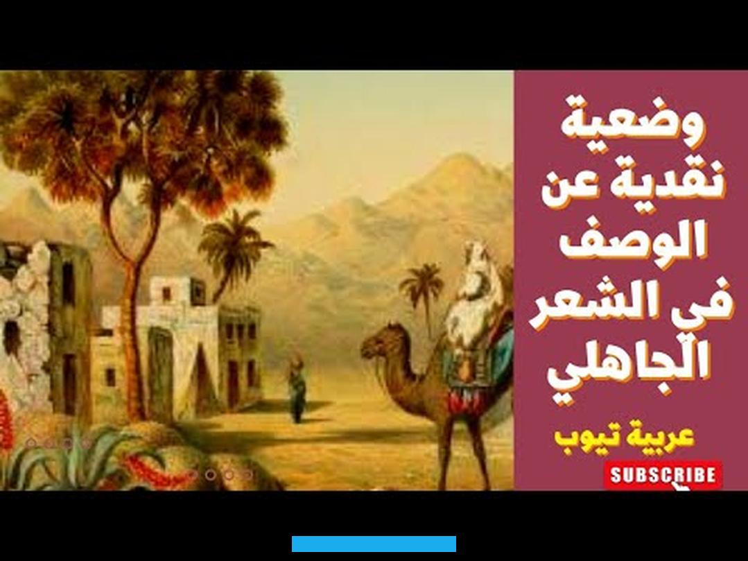 لكنهم جميعًا اتفقوا في صدق وصفهم لحياتهم اليومية. وإننا ليومنا هذا نعود إلى شعر الجاهليين لمعرفة شكل حياتهم لأنهم وحدهم كانوا الأقدر على وصف الناقة والصحراء.
